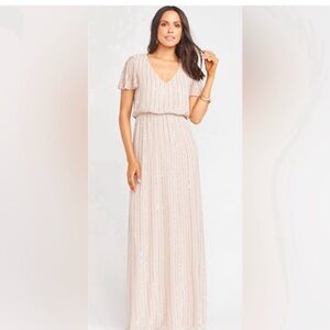 Show Me Your MuMu Blush Maxi Dress